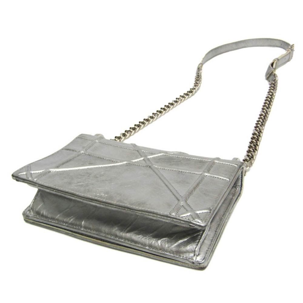 CHRISTIAN DIOR Silver Leather Shoulder Bag - Picture 2 of 16
